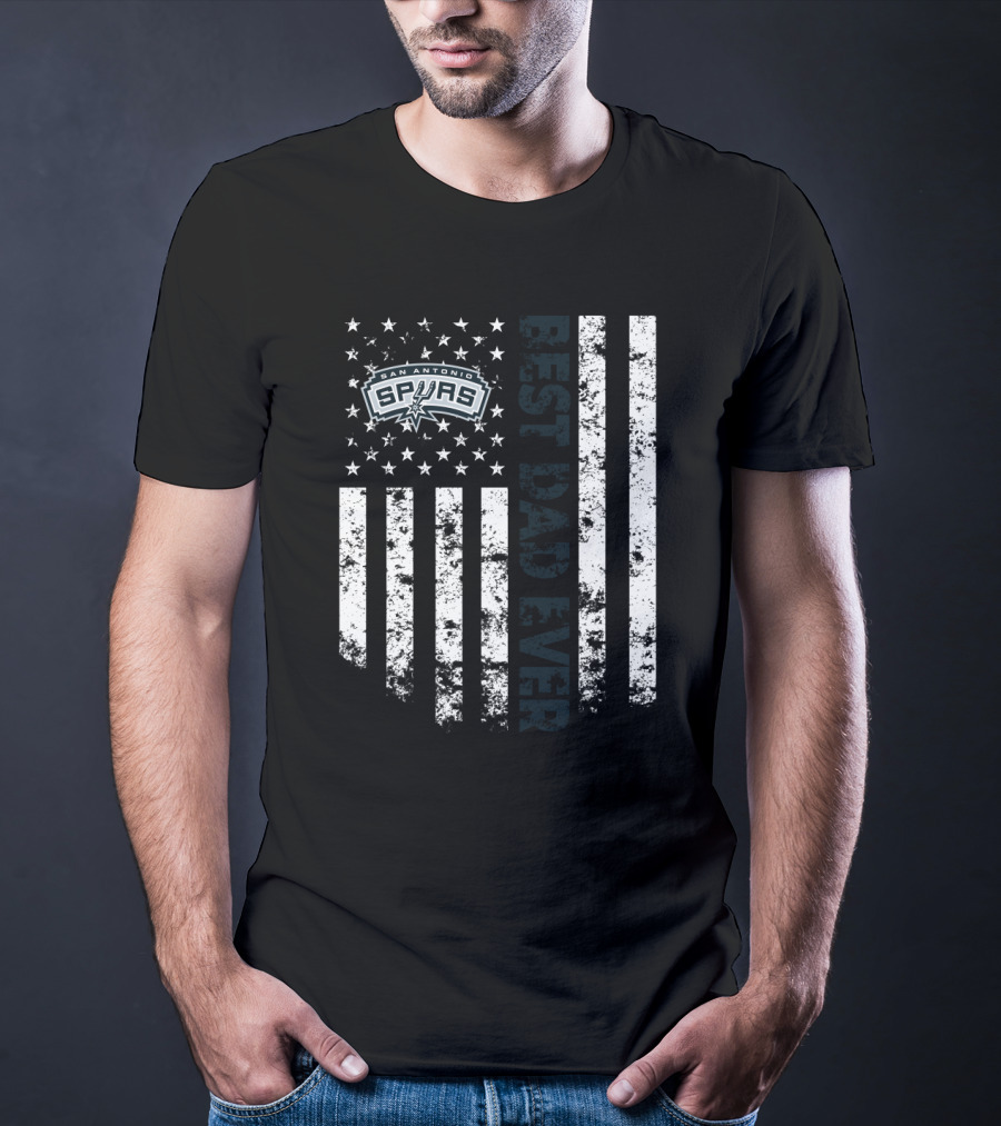 Best Dad Ever San Antonio Spurs Stars And Stripes T-Shirt