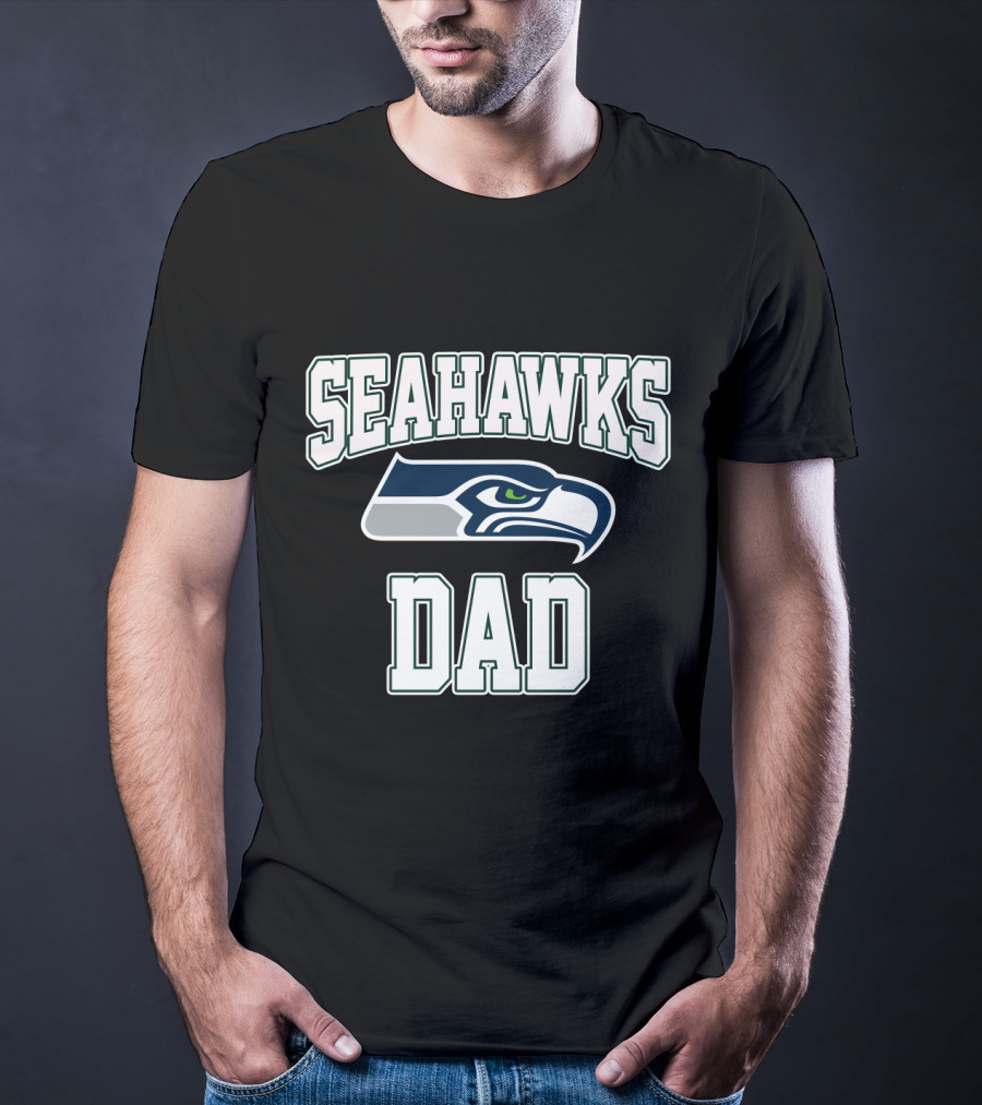 Seattle Seahawks Dad Father's Day Gift T-Shirt