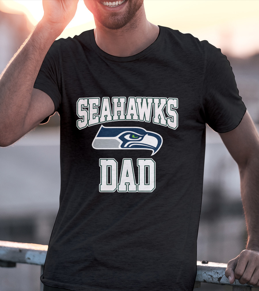 Seattle Seahawks Dad Father's Day Gift T-Shirt