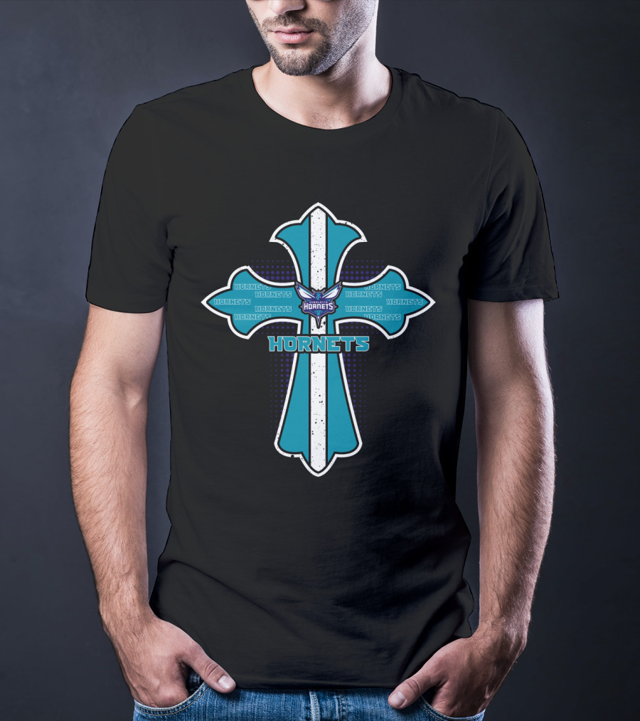 Hornets Cross For Jesus And Charlotte Hornets Fans T-Shirt