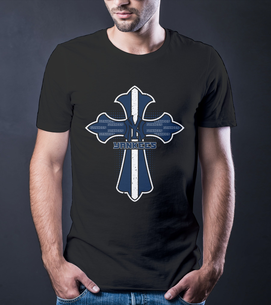 Yankees Cross Jesus Faith New York Fans T-Shirt