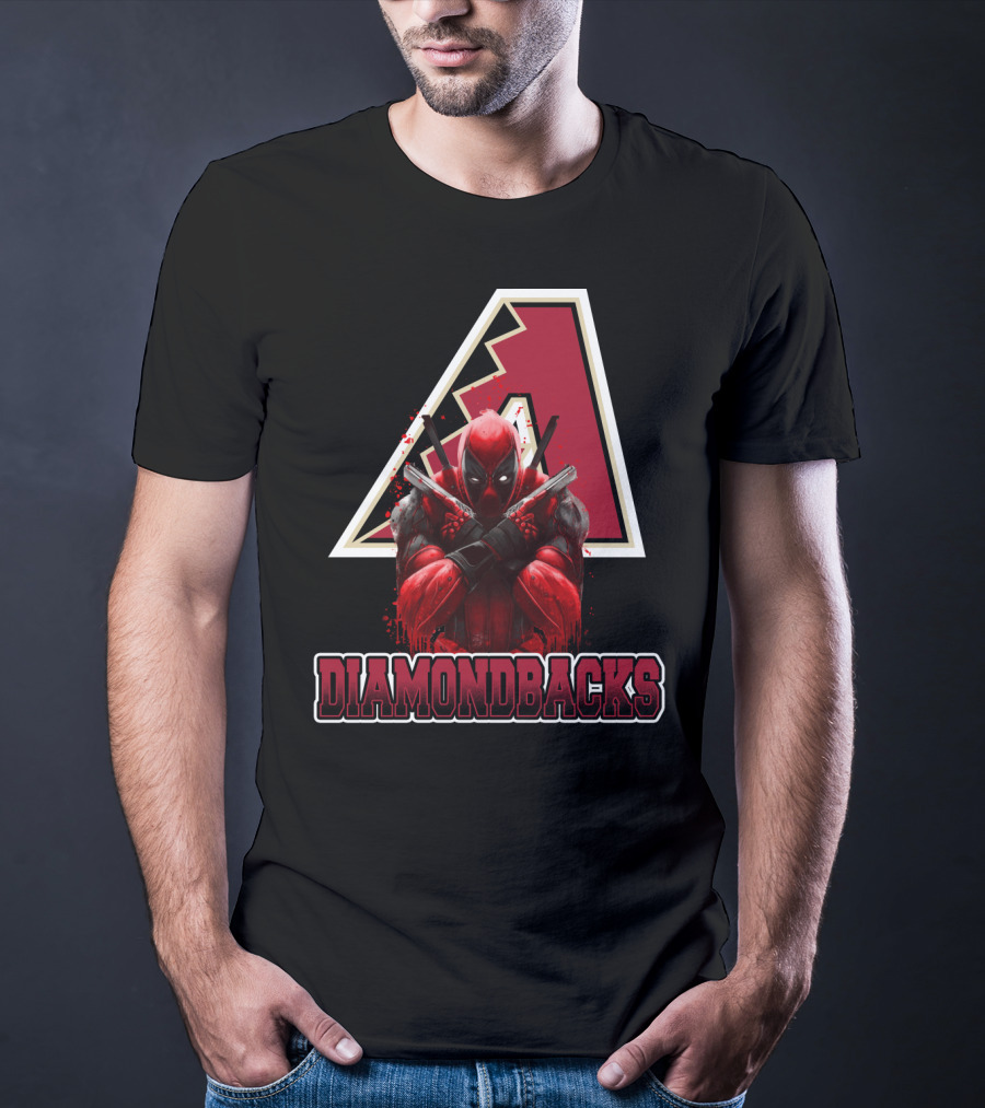 Arizona Diamondbacks Marvel Crossover With Deadpool T-Shirt