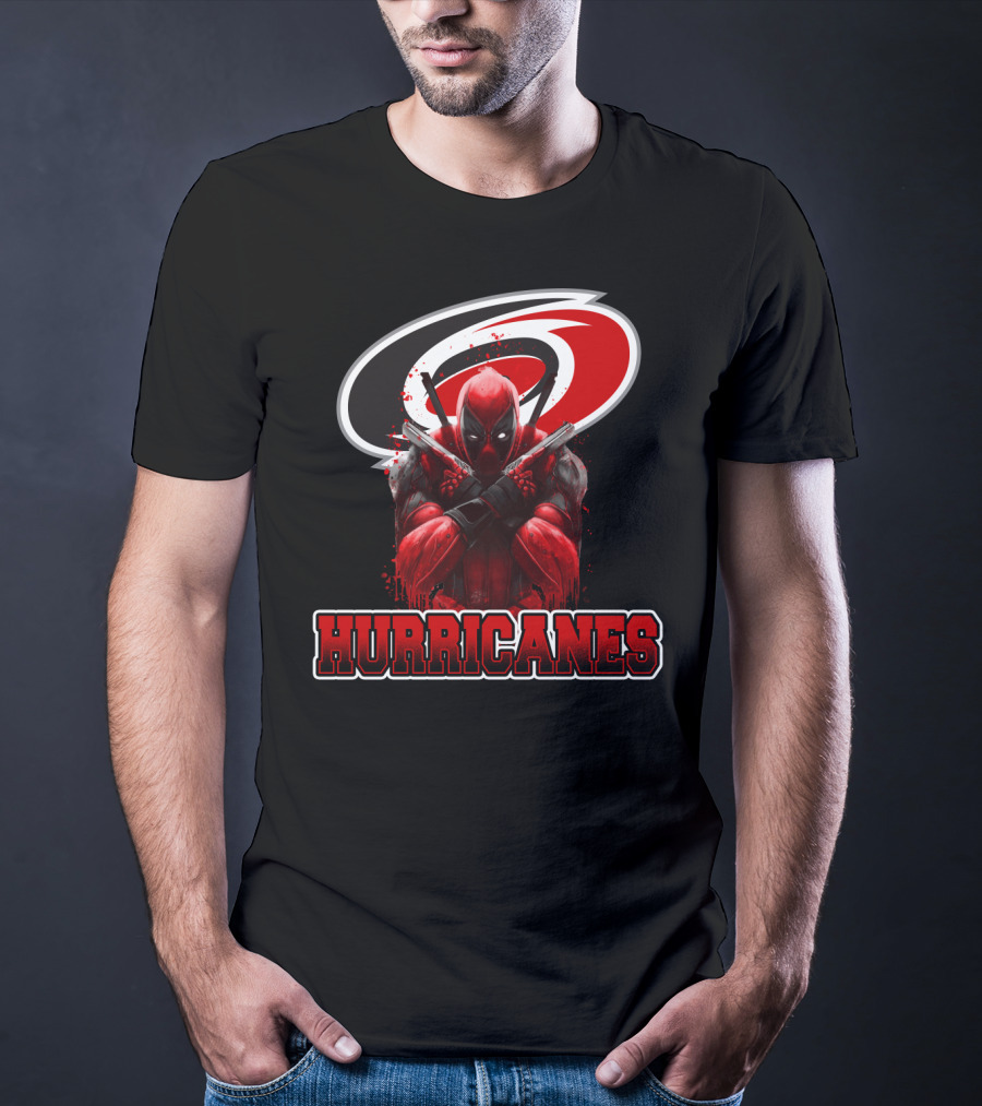 Carolina Hurricanes Deadpool Crossover Fan T-Shirt