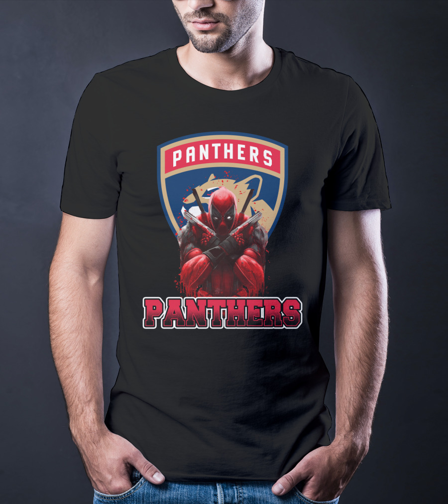 Florida Panthers Deadpool Crossover T-Shirt