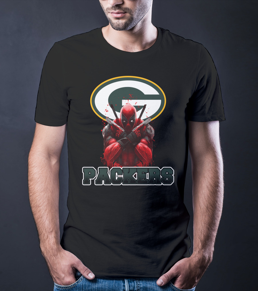 Green Bay Packers Deadpool Crossover Fan Merchandise T-Shirt