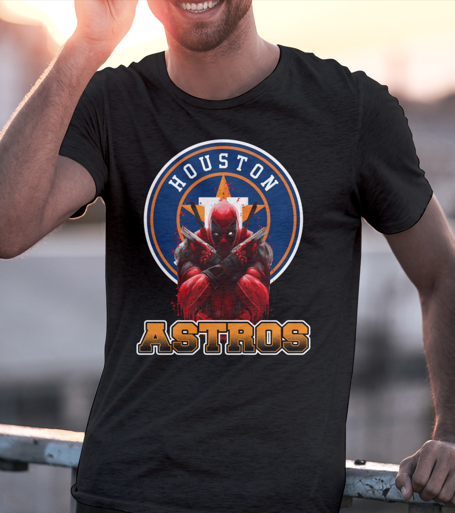 Houston Astros Deadpool Crossover T-Shirt