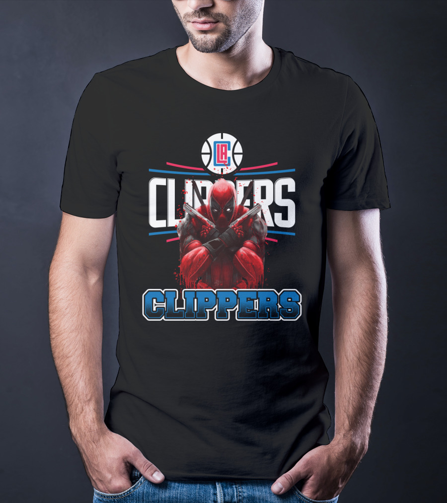 LA Clippers Deadpool Crossover Basketball Fan Favorite T-Shirt