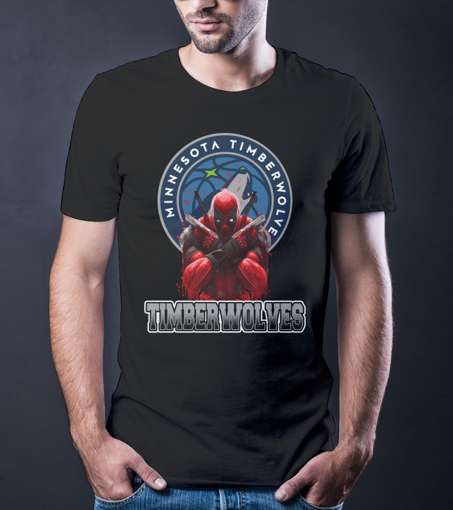 Minnesota Timberwolves Deadpool Crossover Fan T-Shirt