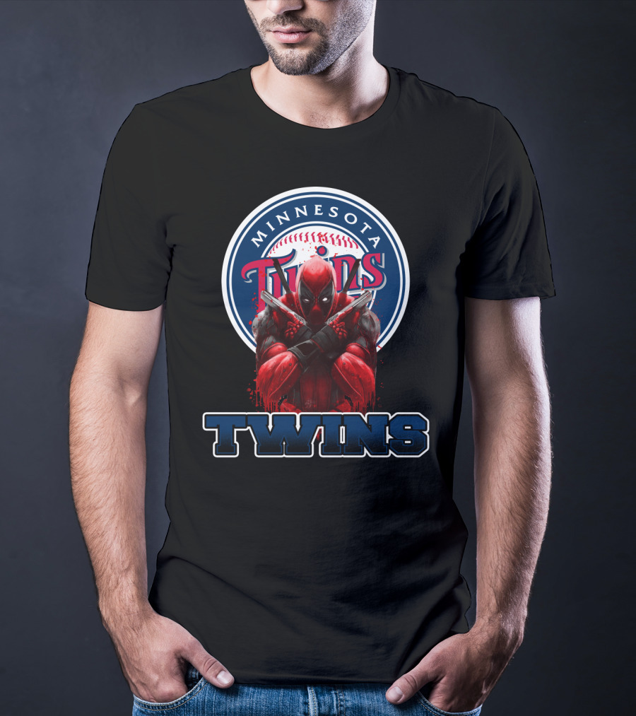 Minnesota Twins Deadpool Crossover For Fans T-Shirt
