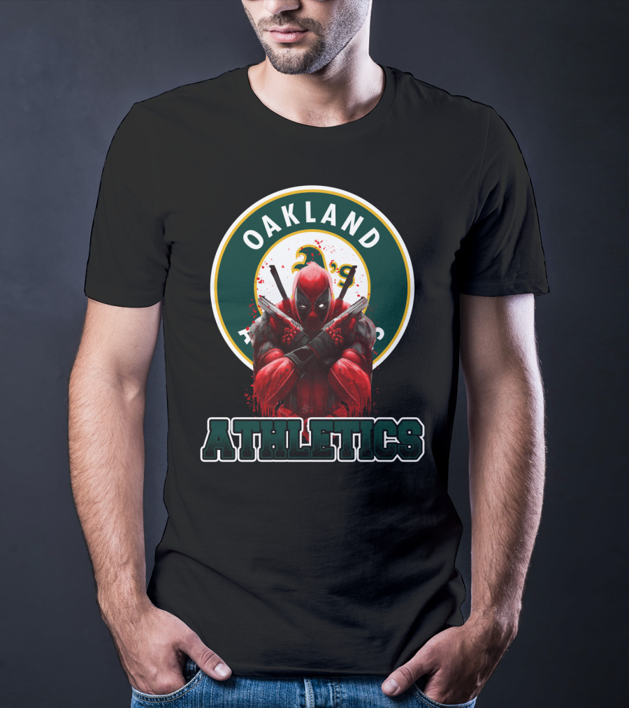 Oakland Athletics Deadpool Crossover Fan T-Shirt