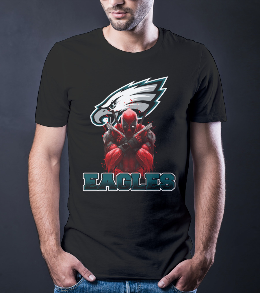 Philadelphia Eagles Deadpool Mashup Fans T-Shirt