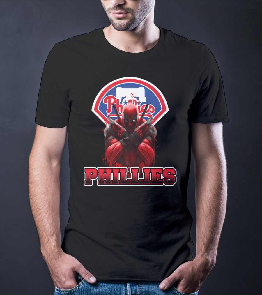 Philadelphia Phillies Deadpool Crossover Fans T-Shirt
