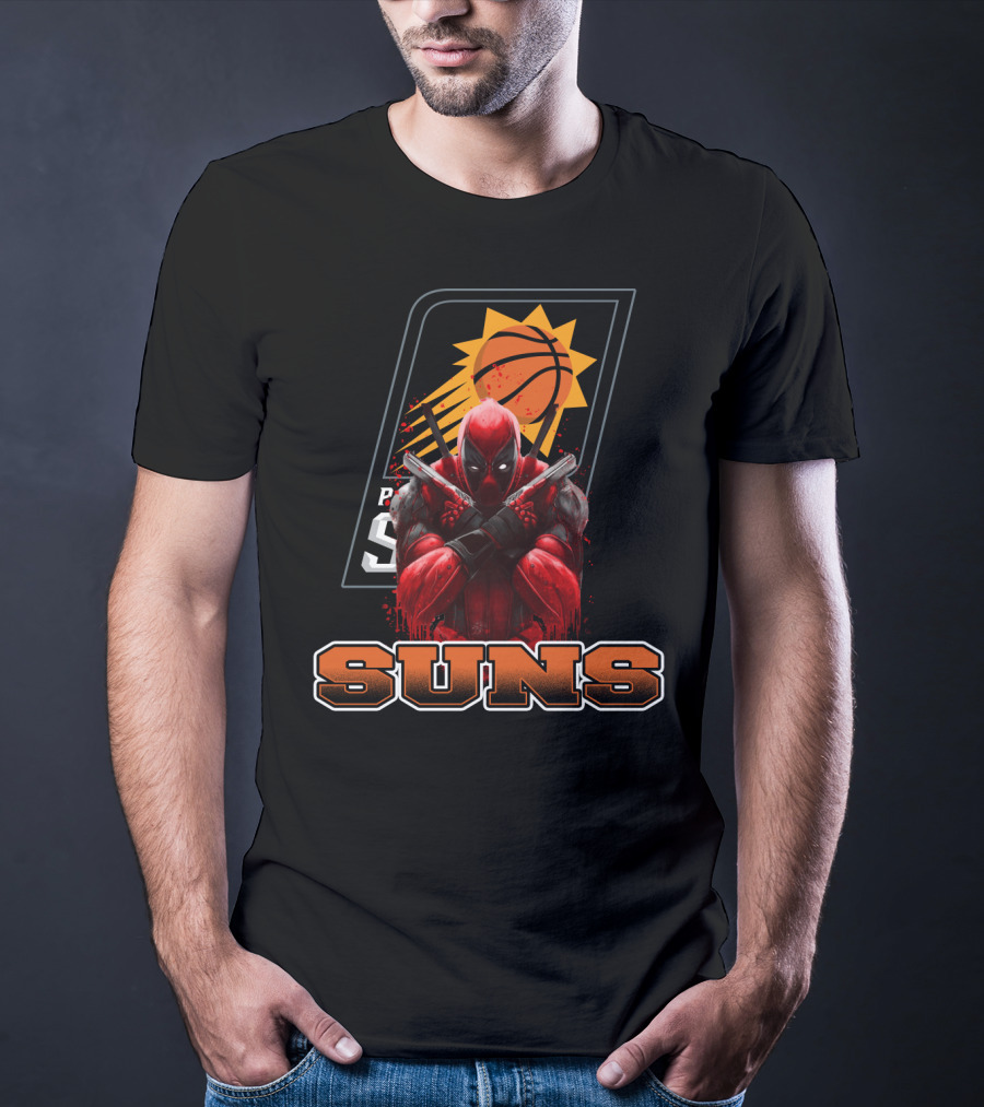 Phoenix Suns Basketball Deadpool Crossover Fan T-Shirt