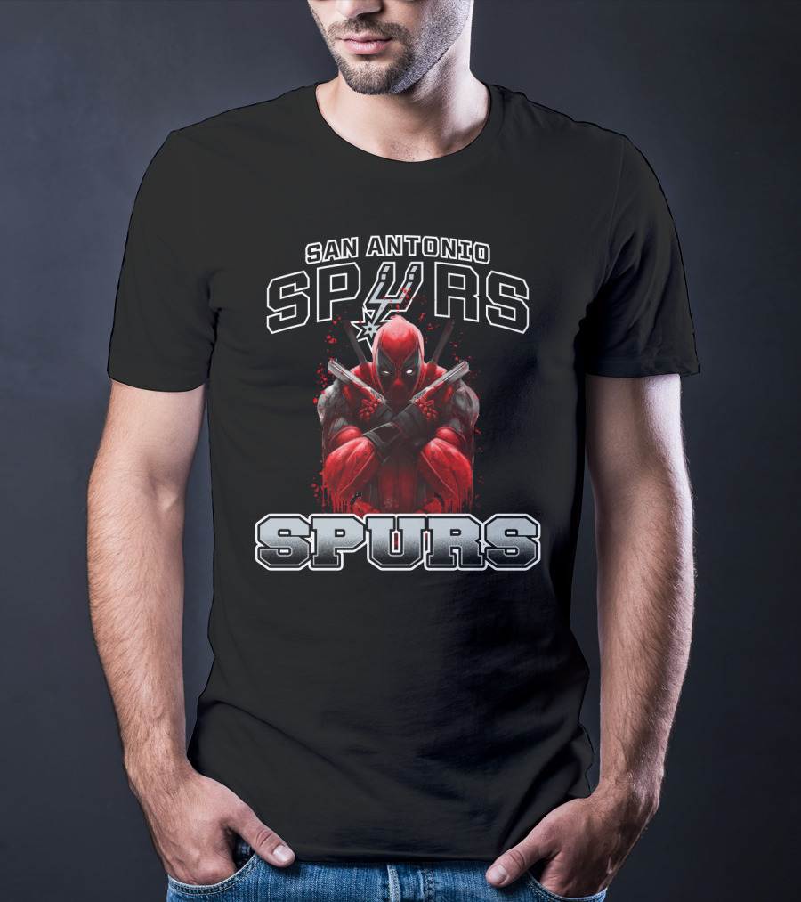 San Antonio Spurs Deadpool Crossover Fan T-Shirt