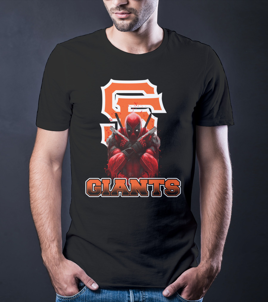 San Francisco Giants Deadpool Crossover Fans T-Shirt