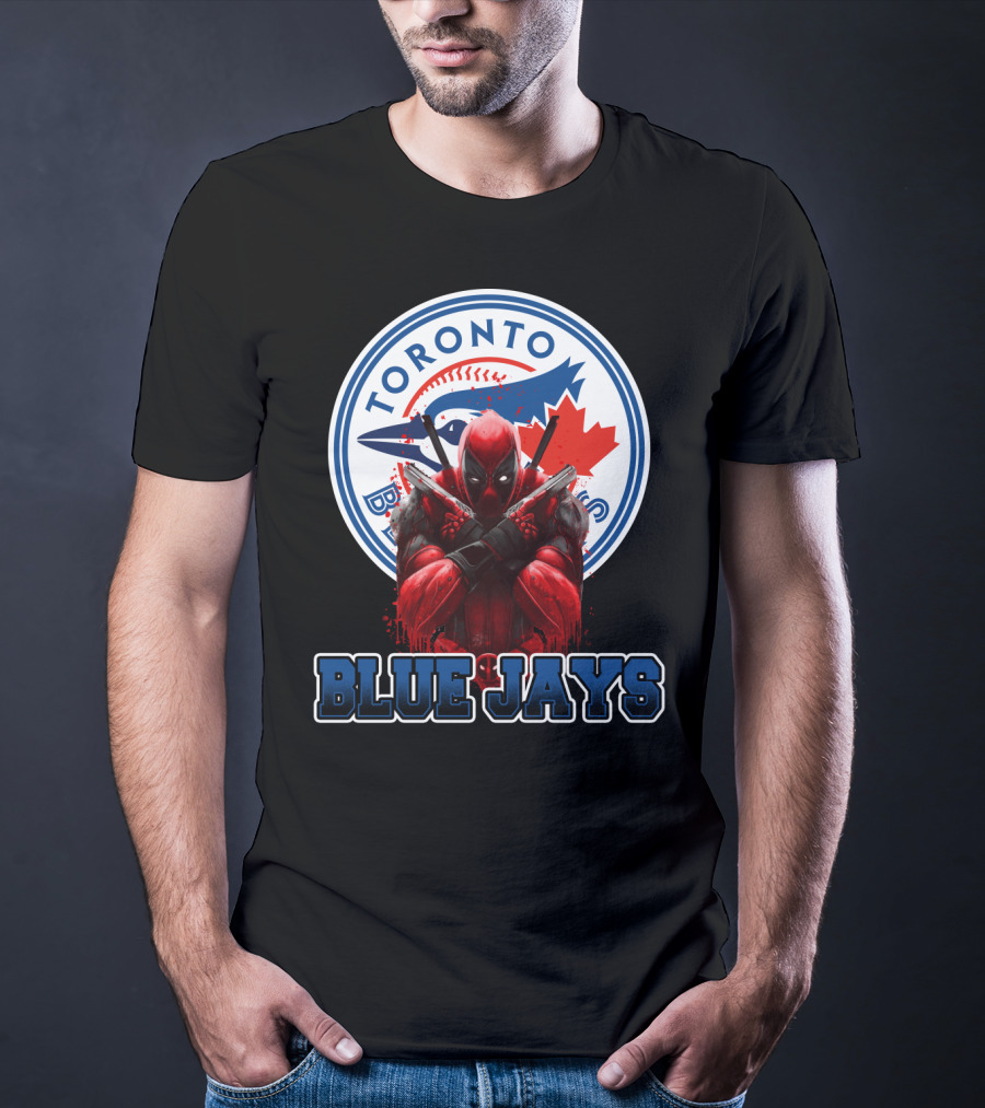 Toronto Blue Jays Deadpool Crossover Fan T-Shirt