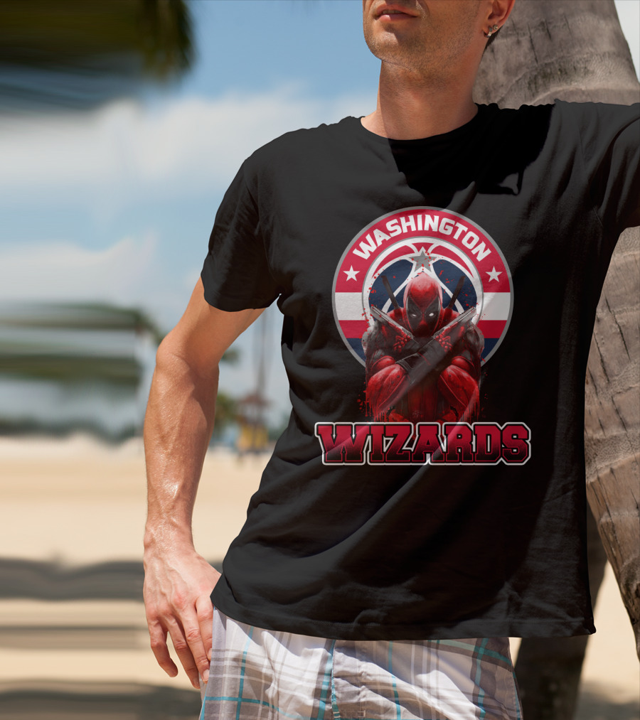 Washington Wizards Deadpool Crossover Fan T-Shirt