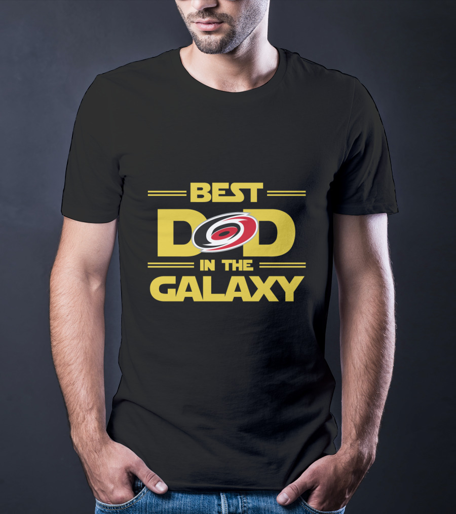 Best Dad In The Galaxy Carolina Hurricanes T-Shirt