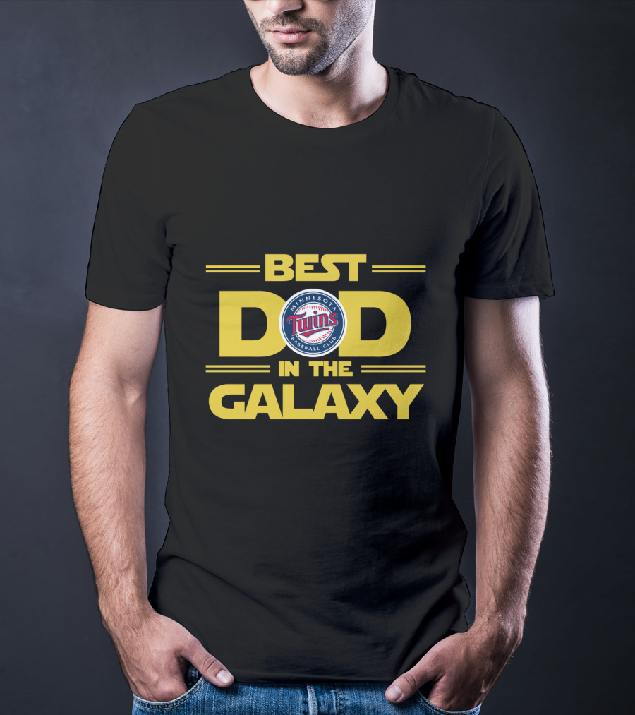 Best Dad In The Galaxy Minnesota Twins Baseball Club T-Shirt