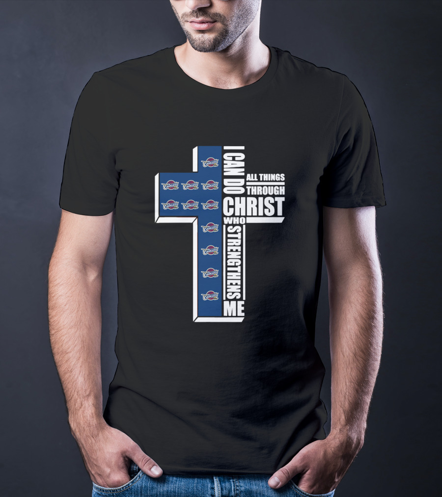 Cavaliers I Can Do All Things Through Christ Who Strengthens Me Cross T-Shirt