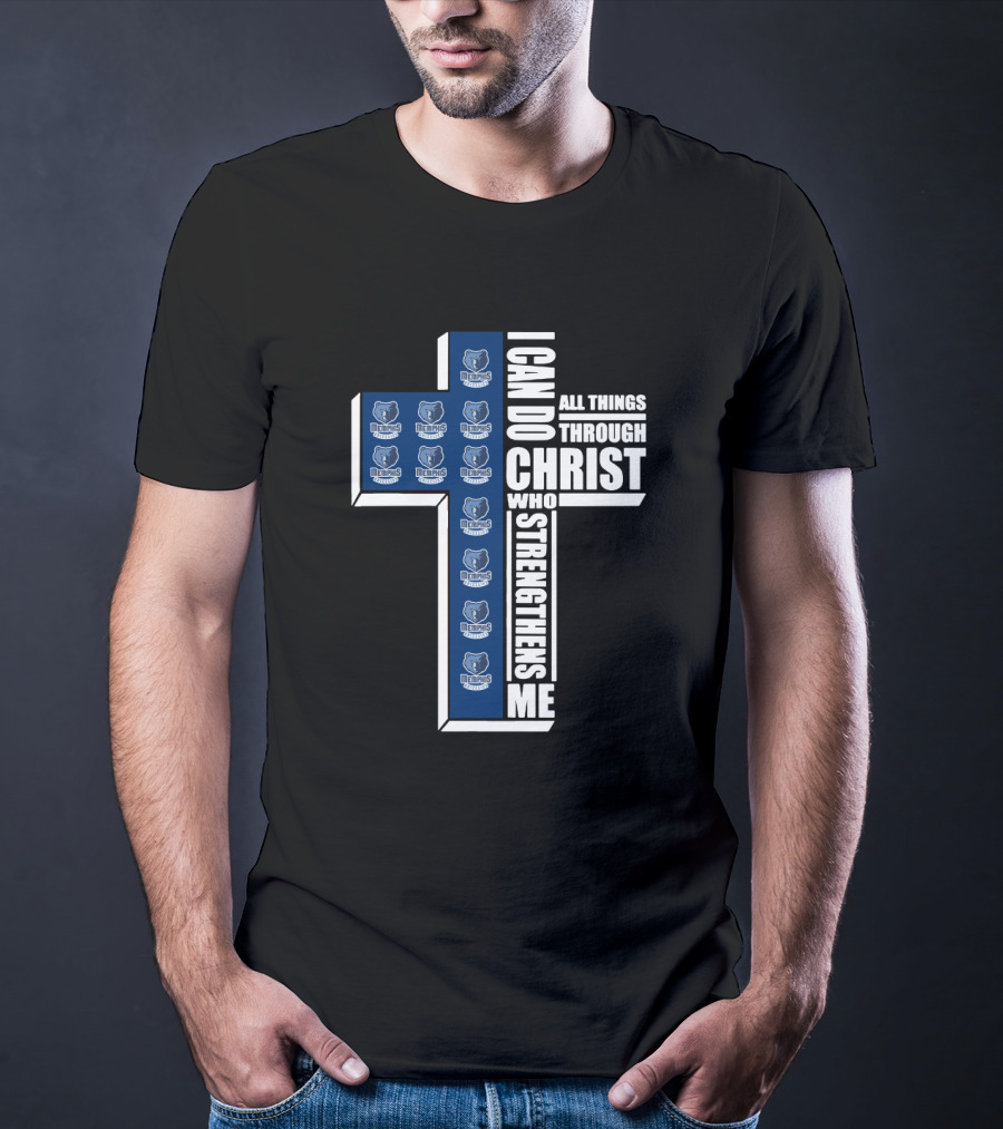 Grizzlies I Can Do All Things Through Christ Who Strengthens Me T-Shirt