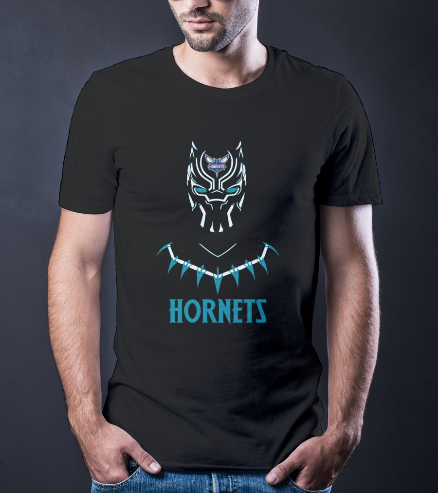 Hornets Black Panther Fan Mashup T-Shirt