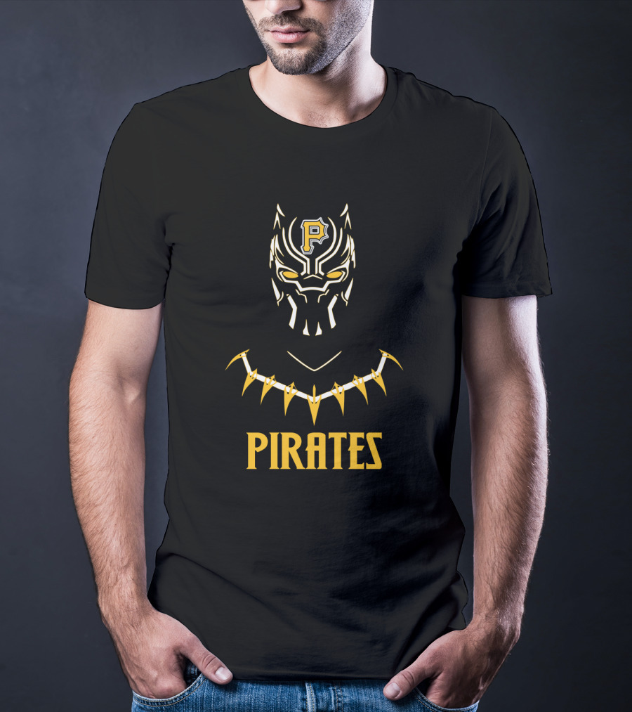 Pirates Black Panther Logo Fan Mashup T-Shirt