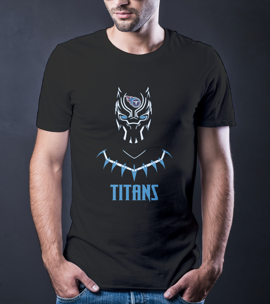 Black Panther Tennessee Titans Fans Titans Helm T-Shirt