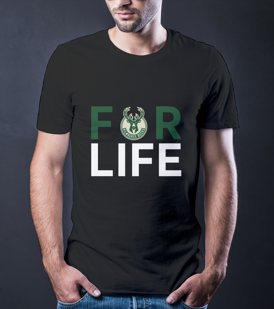 Milwaukee Bucks For Life Fan Loyalty T-Shirt