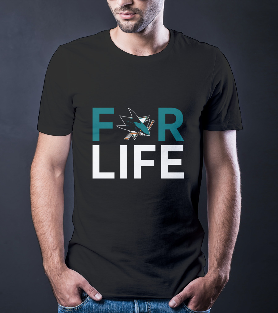 San Jose Sharks For Life Fan Pride T-Shirt