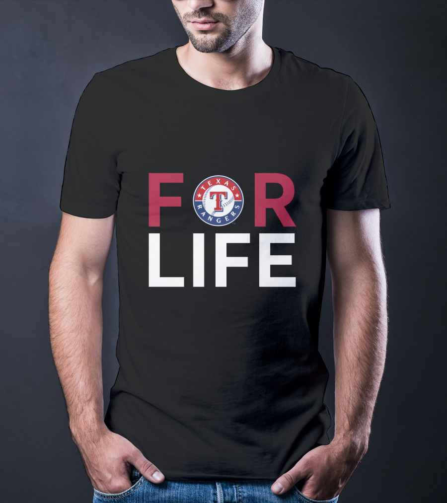 Texas Rangers For Life Fan Gear T-Shirt