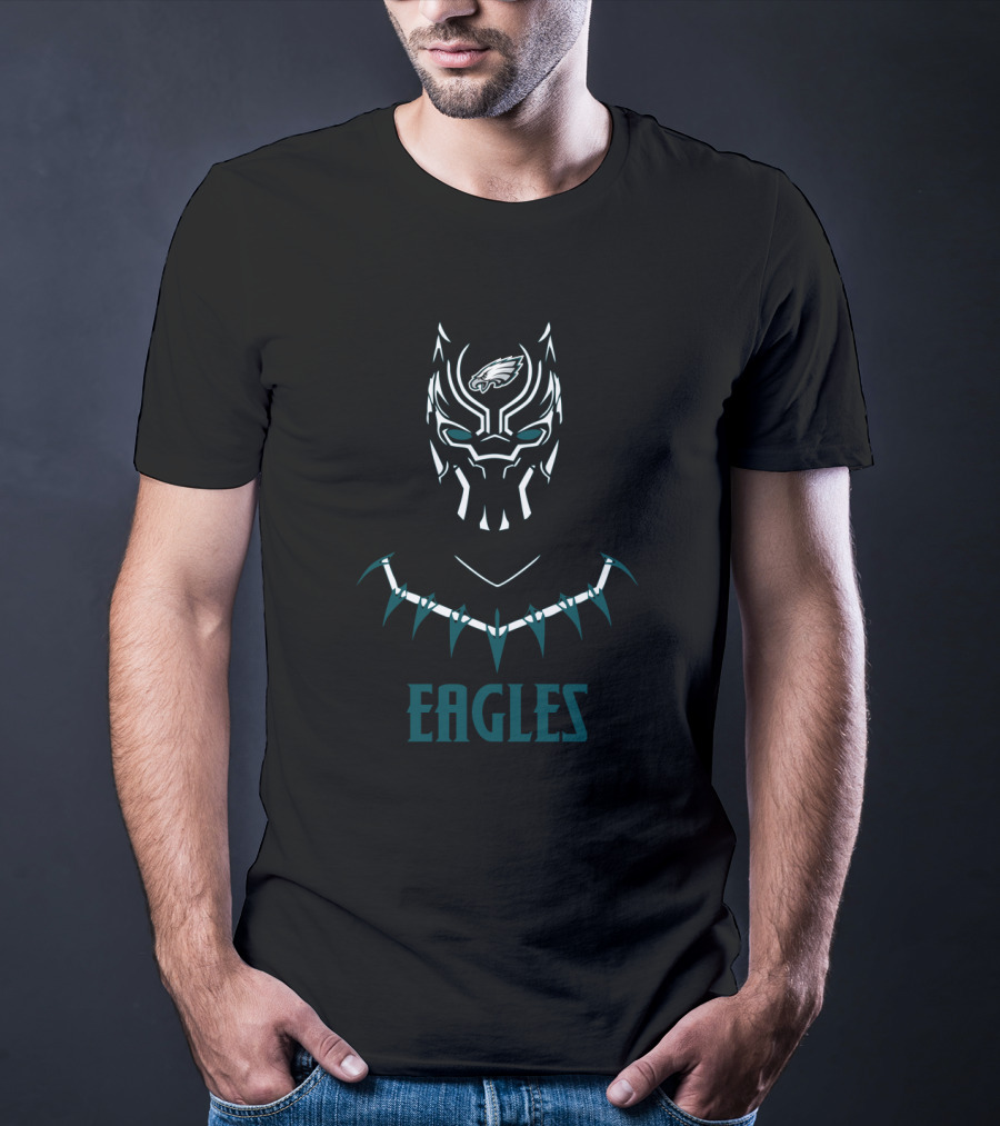 Eagles Fan Mask With Philadelphia T-Shirt