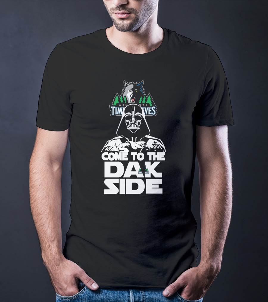 Darth Vader Come To The Dark Side Minnesota Timberwolves Fan T-Shirt