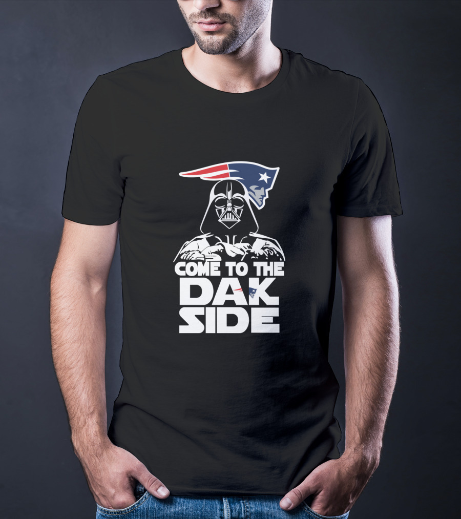 Come To The Dak Side Darth Vader New England Patriots Fan T-Shirt