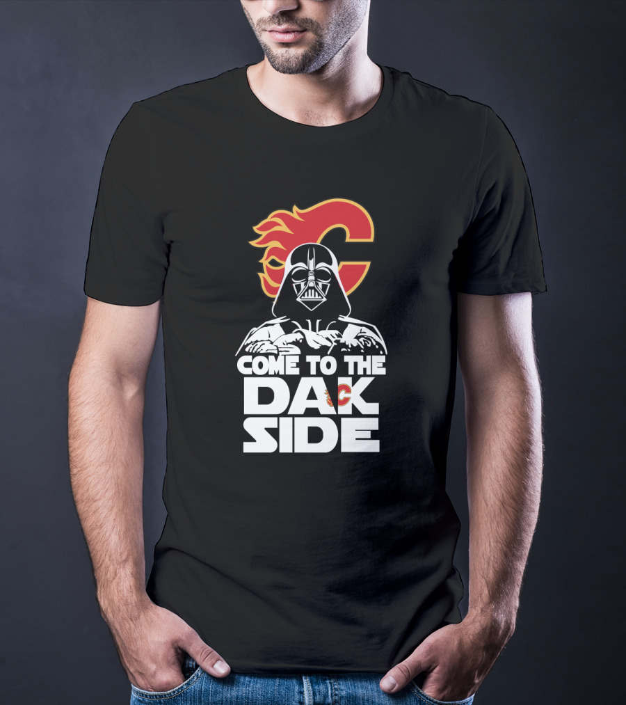 Come To The Dark Side Darth Vader Calgary Flames Fans T-Shirt