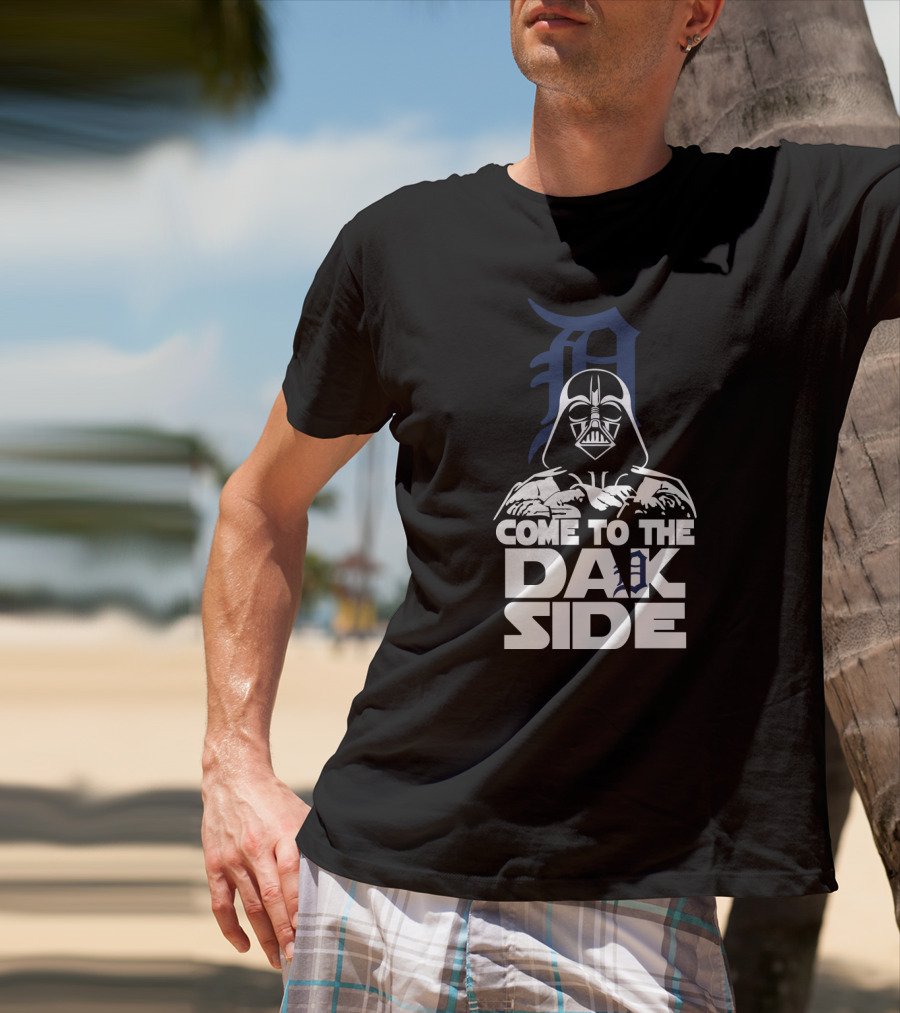 Come To The Dark Side Darth Vader Detroit Tigers T-Shirt