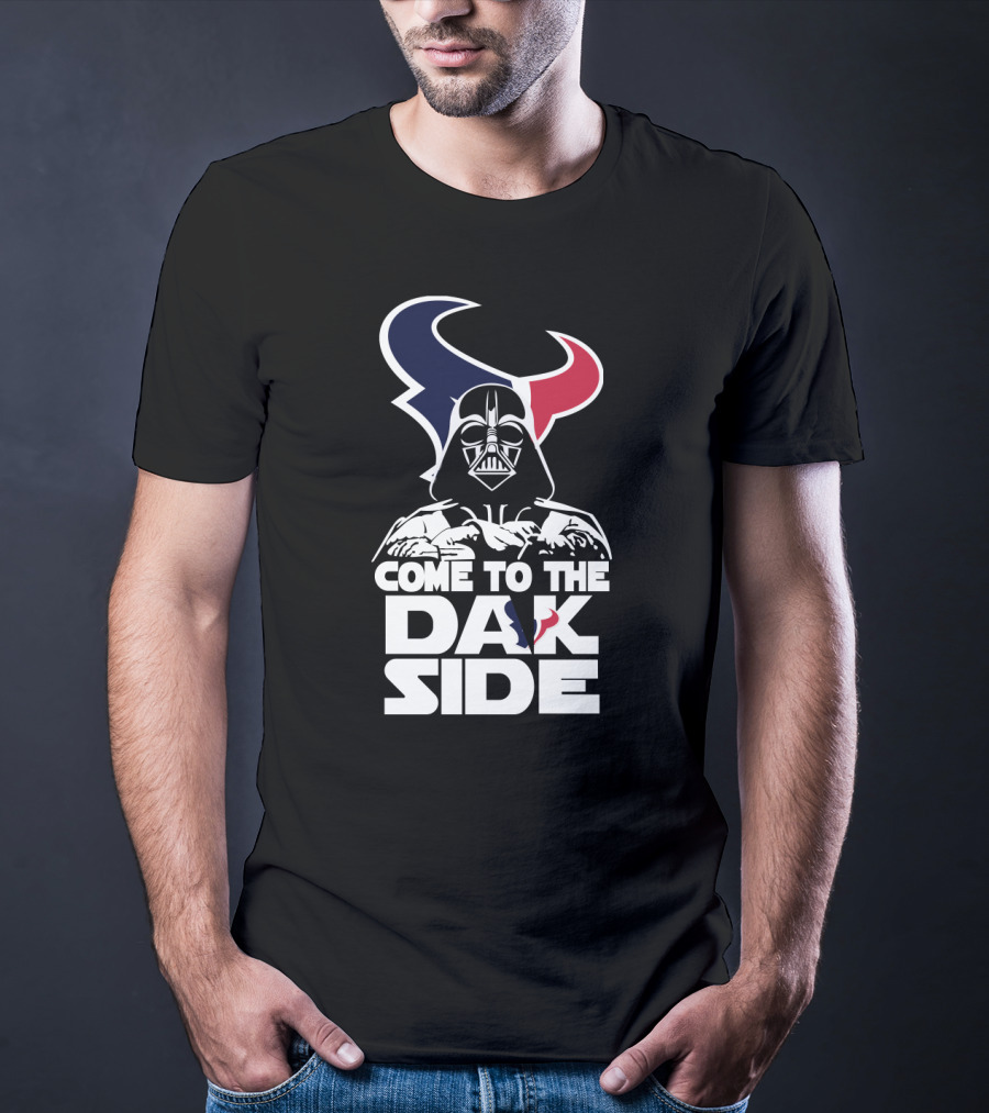 Come To The Dark Side Darth Vader Houston Texans T-Shirt