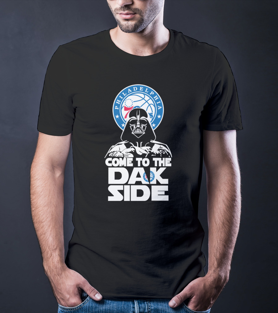 Darth Vader Come To The Dark Side Philadelphia 76ers Fans T-Shirt