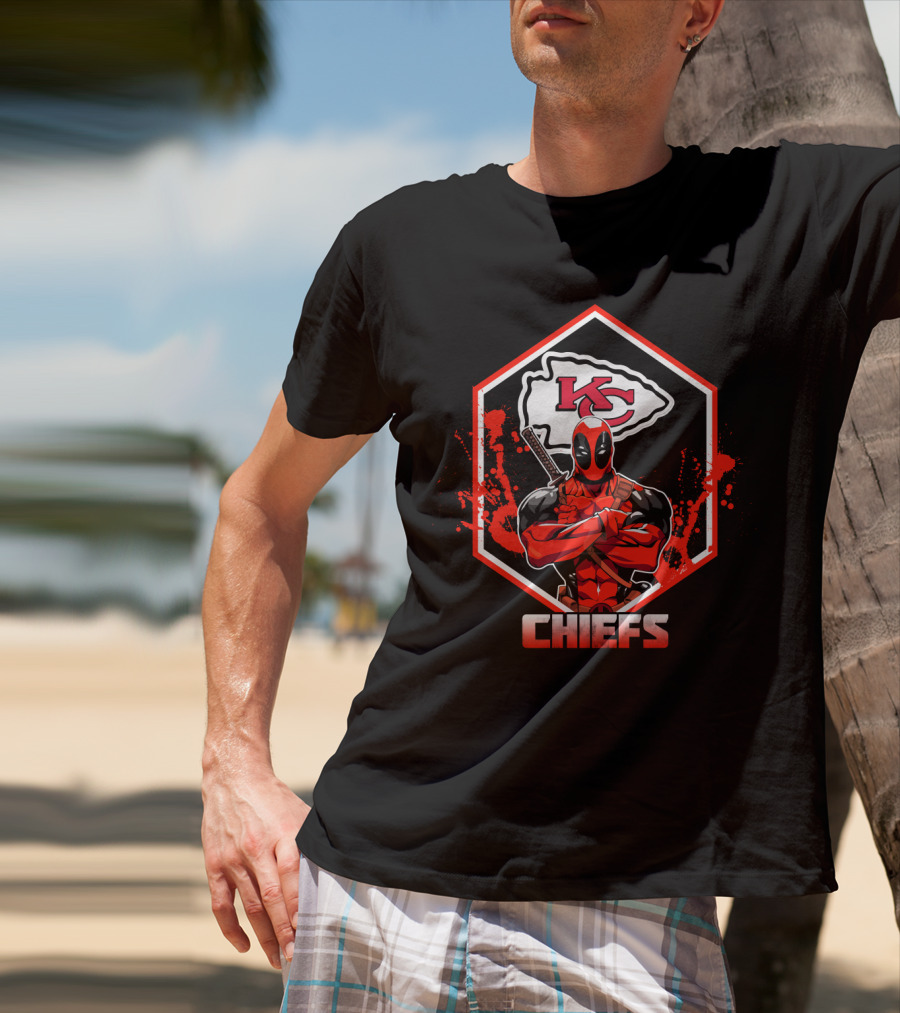Deadpool Chiefs Kc Fans T-Shirt