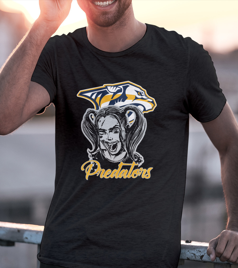 Harley Quinn Nashville Predators Fans Predators T-Shirt