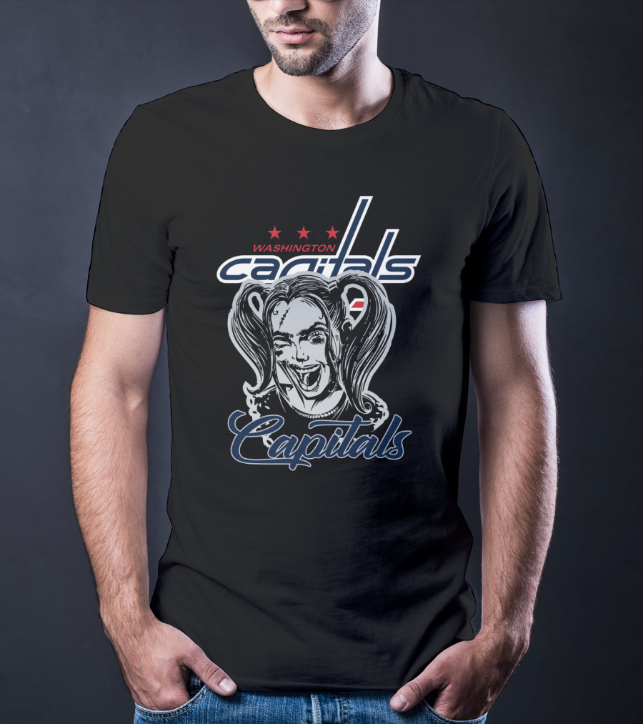 Washington Capitals Harley Quinn Fans T-Shirt