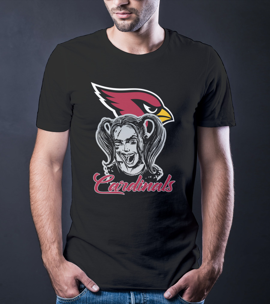 Harley Quinn And Arizona Cardinals Fans Cardinals T-Shirt