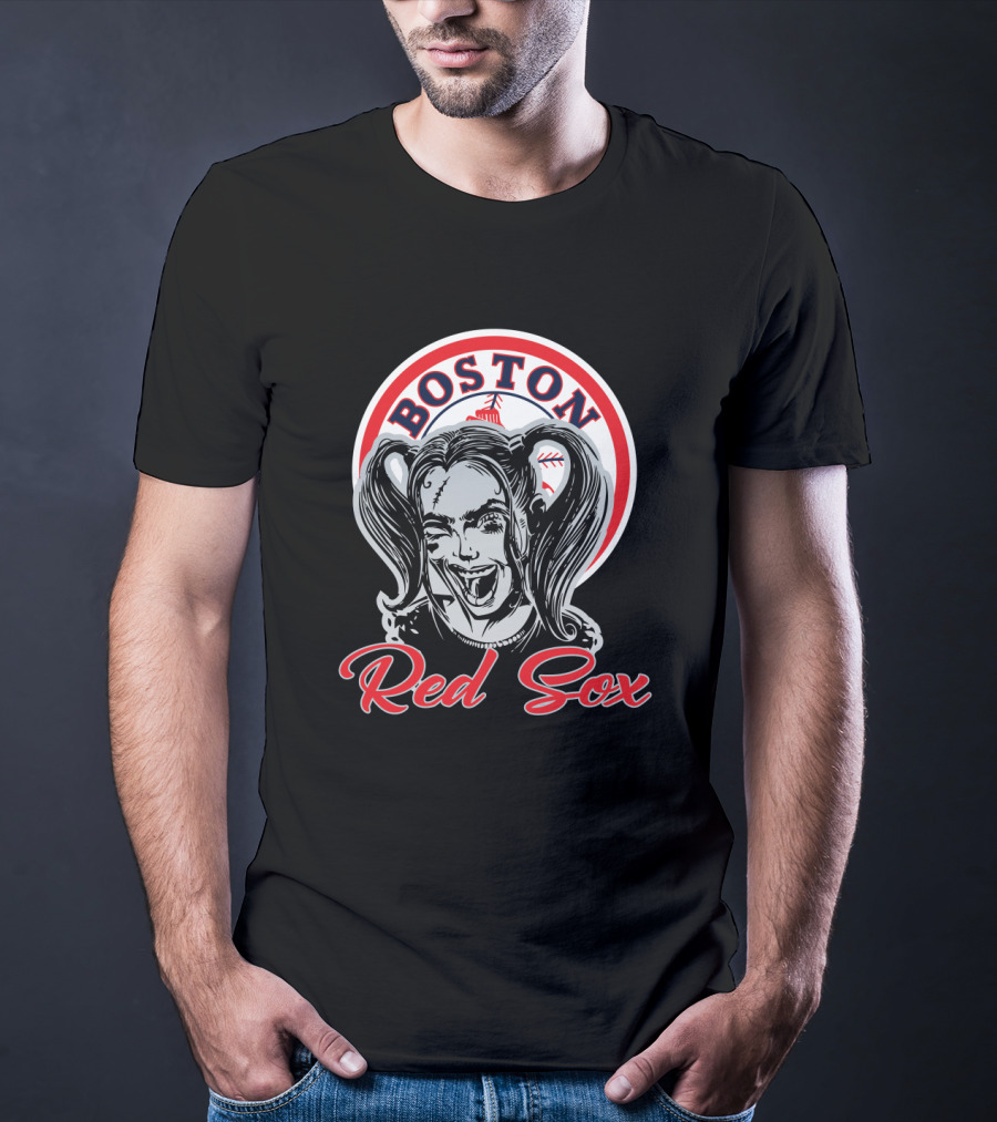 Boston Red Sox And Harley Quinn Fans T-Shirt