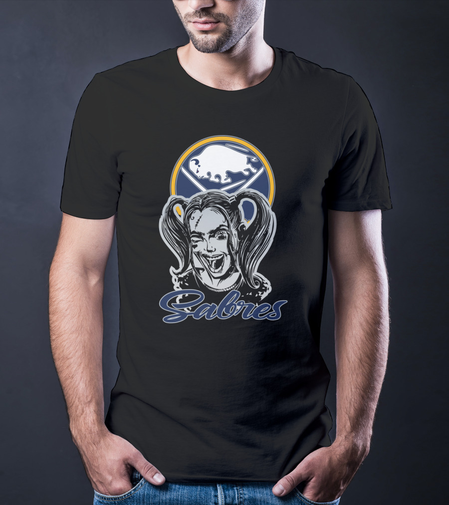Buffalo Sabres Fans Harley Quinn Mashup T-Shirt