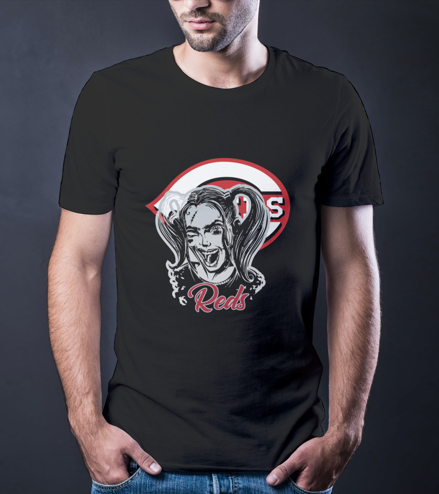 Reds Fans Harley Quinn Cincinnati Baseball T-Shirt