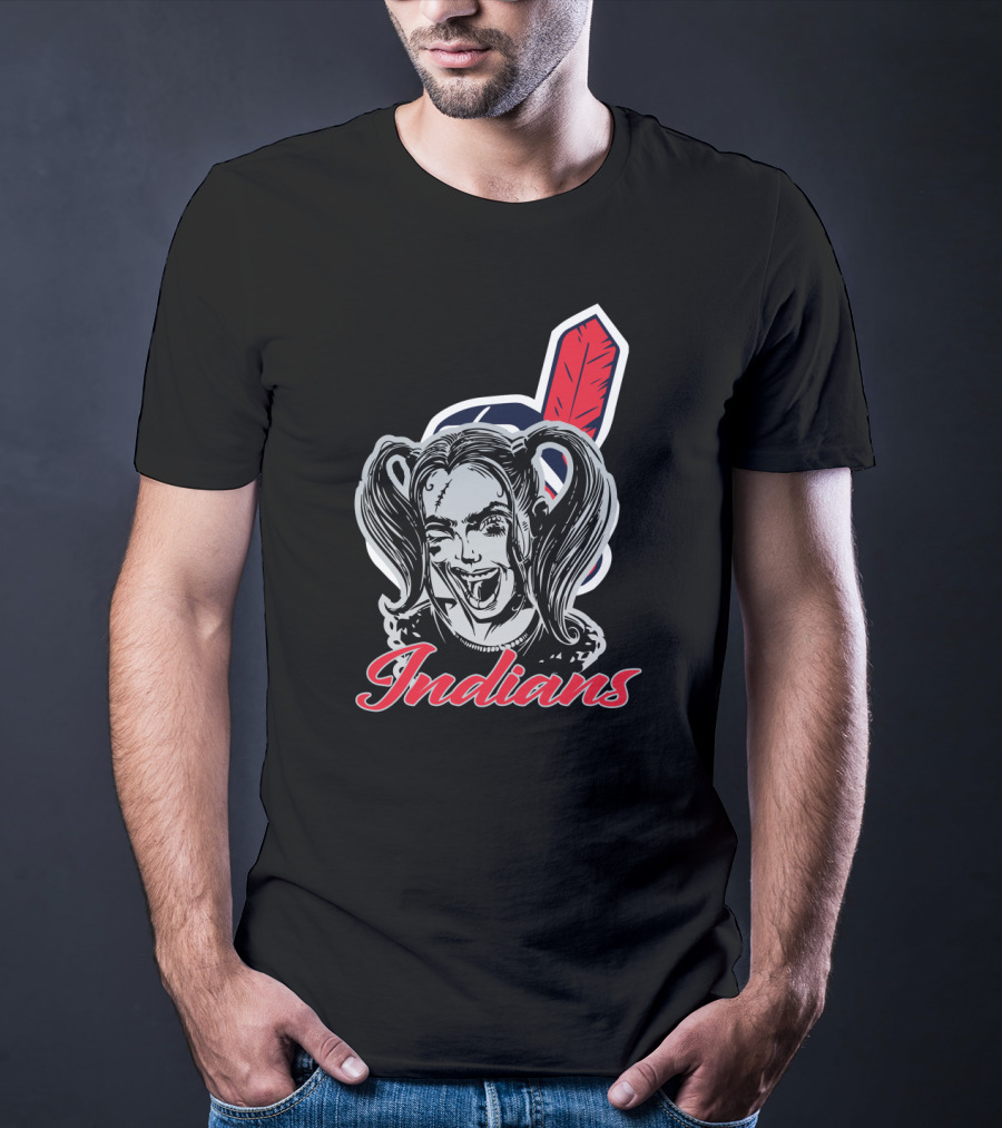 Indians Harley Quinn Fans T-Shirt