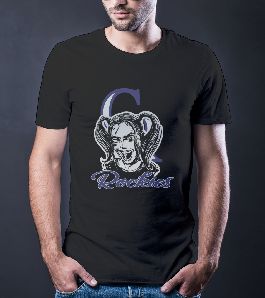 Harley Quinn Colorado Rockies Fans C Rockies T-Shirt