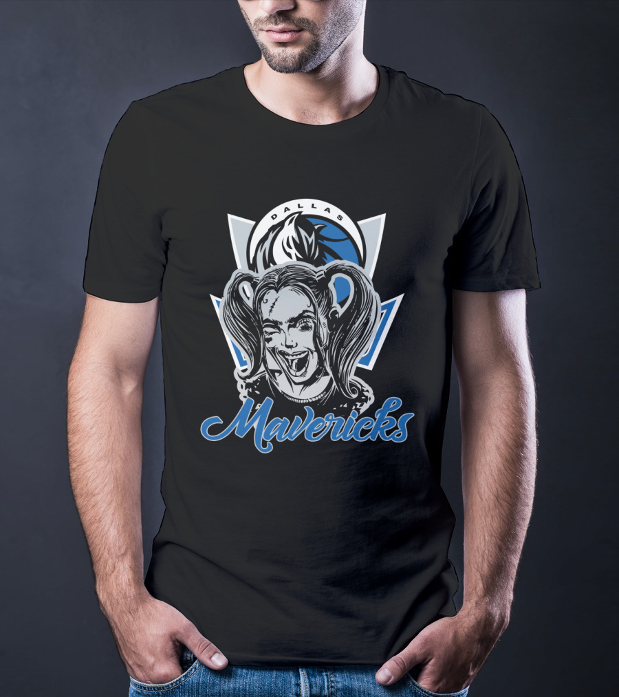 Dallas Mavericks Harley Quinn Fan Mashup T-Shirt