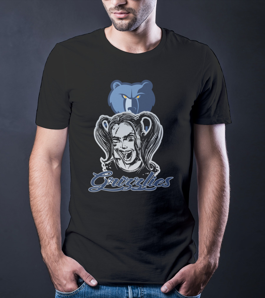 Harley Quinn Grizzlies Fans Memphis Basketball T-Shirt