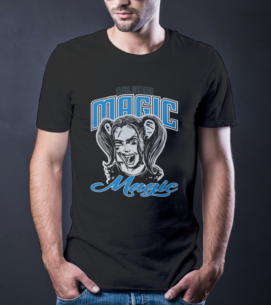 Orlando Magic Fans Harley Quinn Mashup T-Shirt